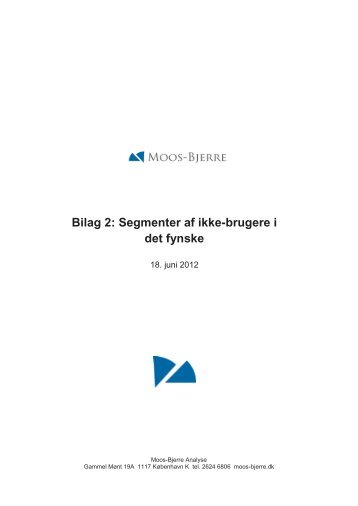 Bilag 2: Segmenter af ikke-brugere i det fynske