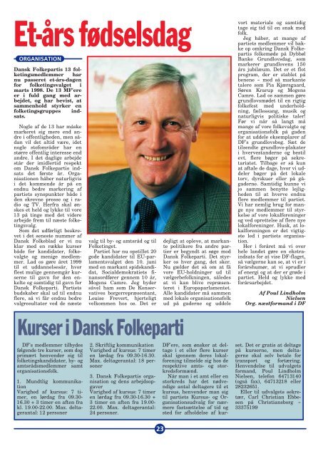 Dansk Folkeblad #2 1999 - Dansk Folkeparti