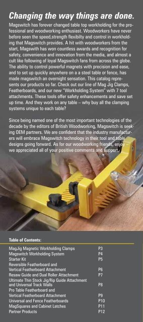 Woodworking Catalog - Magswitch