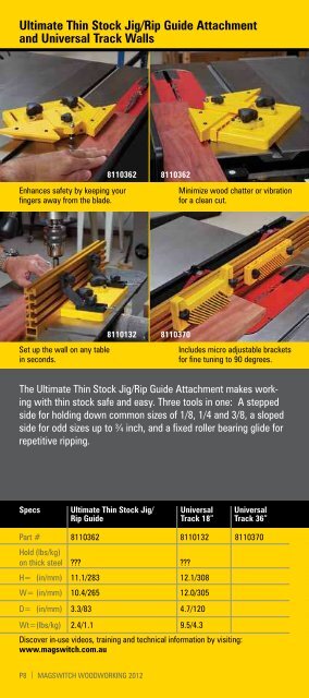 Woodworking Catalog - Magswitch