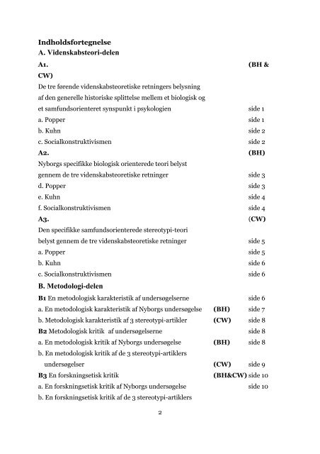 Psykologiens Videnskabsteori og metodologi - Bent Hansen