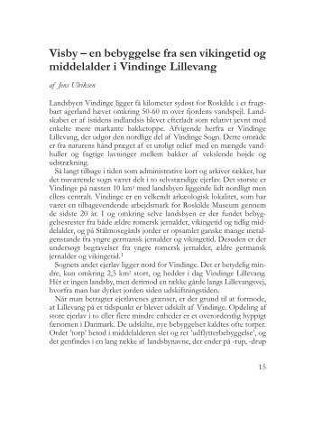 en bebyggelse fra sen vikingetid og middelalder ... - Roskilde Museum