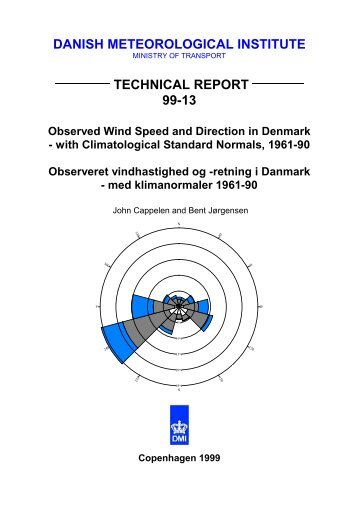 Observed Wind Speed and Direction in Denmark - DMI