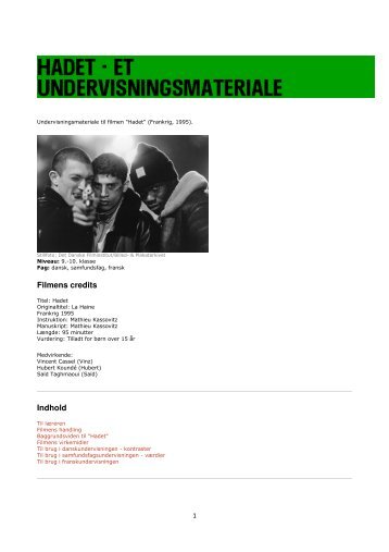 Hent undervisningsmaterialet fra DFI her - Salaam DK