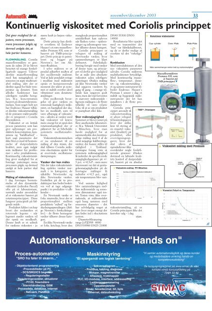 “Automatik 2004” i Brøndby Hallen - Teknik og Viden