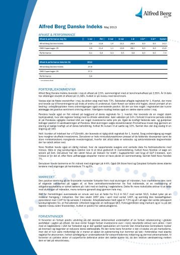 Danske Indeks maj (pdf) - Alfred Berg Invest