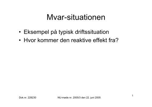 Mvar-situationen