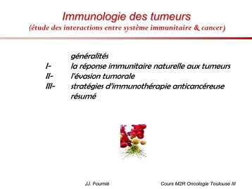 Immunologie des tumeurs