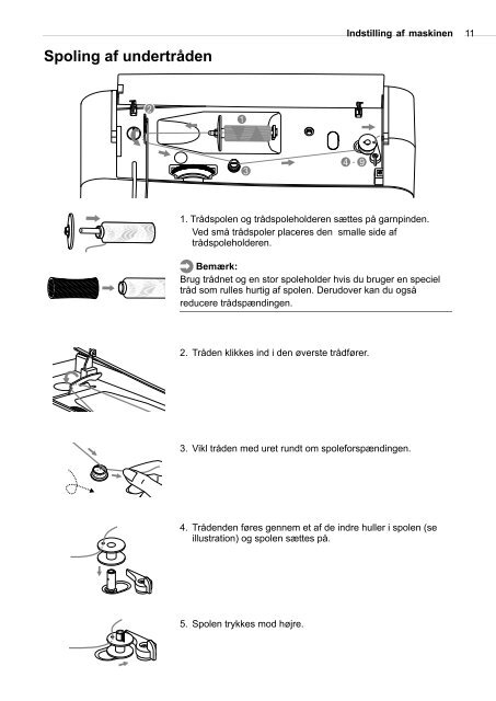 Instruktionsbok - Bernina