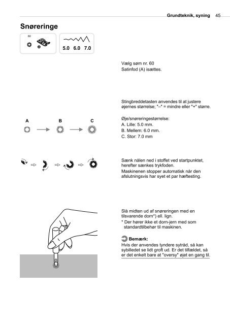 Instruktionsbok - Bernina