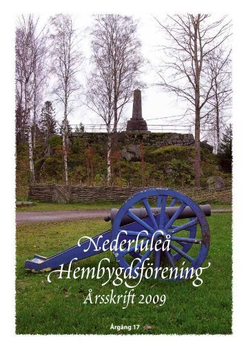 Nederluleå Hembygdsförening Årsskrift 2009