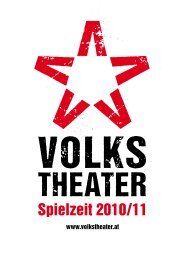 Spielzeit 2010/11 - Volkstheater