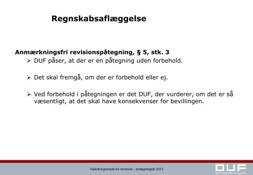 Vejledningsmøde 2013 for revisorer slides - Dansk Ungdoms ...