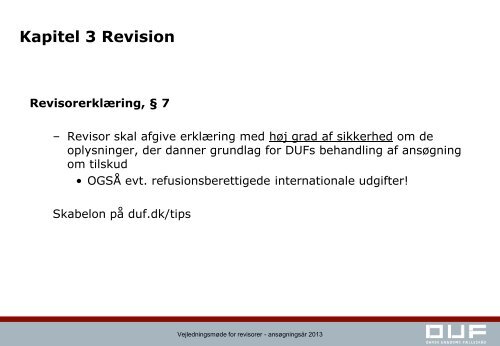 Vejledningsmøde 2013 for revisorer slides - Dansk Ungdoms ...