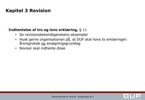 Vejledningsmøde 2013 for revisorer slides - Dansk Ungdoms ...