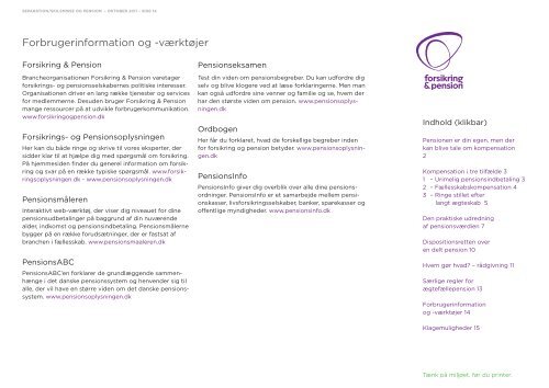 Separation/skilsmisse og pension - Forsikring & Pension