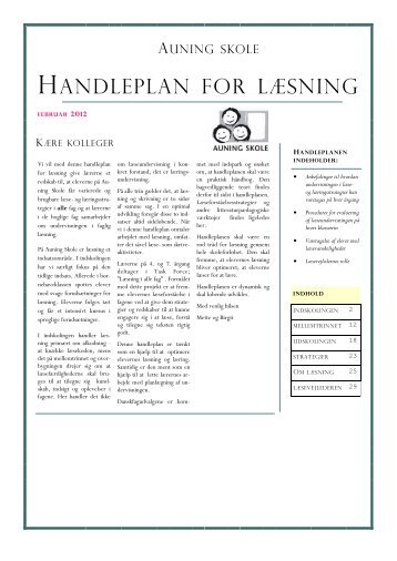 120307 Handleplan for læsning - den endelige ... - Auning Skole