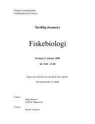 Fiskebiologi - Fróðskaparsetur Føroya