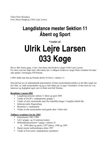 Ulrik Lejre Larsen - 033 Køge - Helle og Peter Knudsen