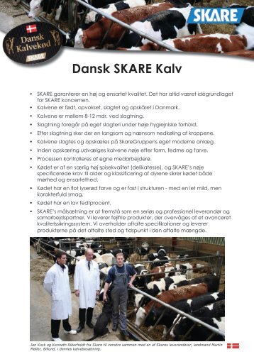 Dansk SKARE Kalv - Skare Meat Packers