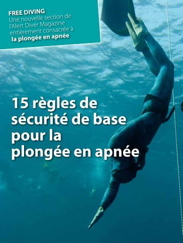 15 règles de sécurité de base pour la plongée en ... - Aidabelgique