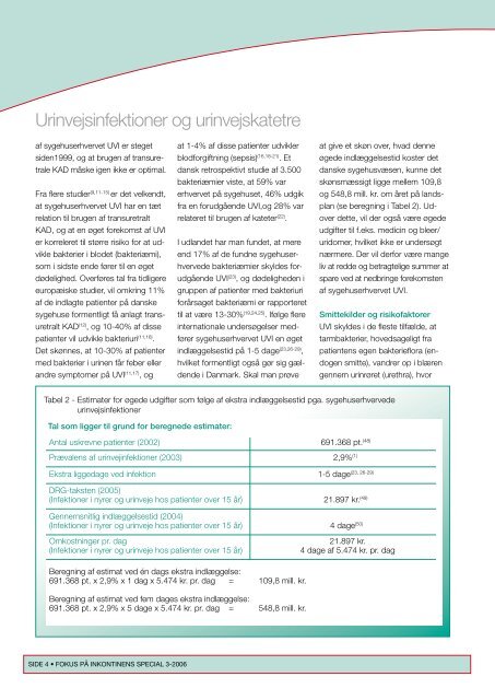 Urinvejsinfektioner og urinvejskatetre - Coloplast
