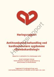 Trombokardiologi - Dansk Selskab for Trombose og Hæmostase