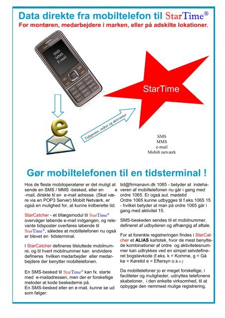 StarTime Brochure 2013 - StarTime ® Tidsregistrering