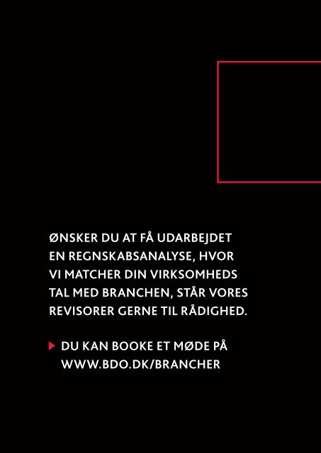 BRANCHEANAlysE - håndværkere - BDO