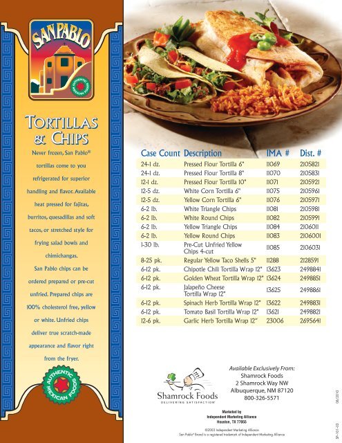 Tortillas - Shamrock Foods