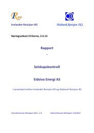 Høringsutkast - Eidsiva Energi