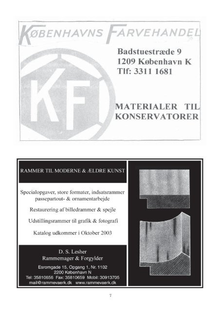 download pdf: 1,5 mb - Nordisk Konservatorforbund Danmark