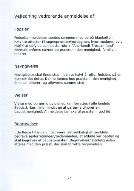 'I'' '''iiIij' - Sæby Baptistkirke