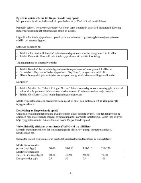 Smärta vid cancersjukdom - Sahlgrenska Universitetssjukhuset