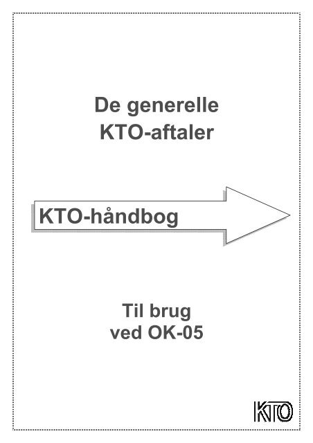 De generelle KTO-aftaler KTO-håndbog