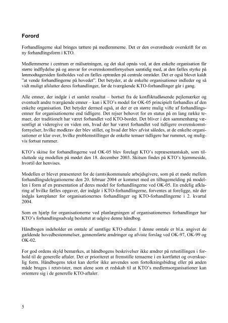 De generelle KTO-aftaler KTO-håndbog
