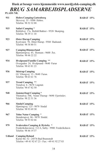 NC-Blad 2007-2.pmd - Nordjydsk Camping