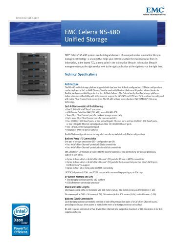 H5807.3-EMC Celerra NS-480 Unified Storage - Specification ... - Bull
