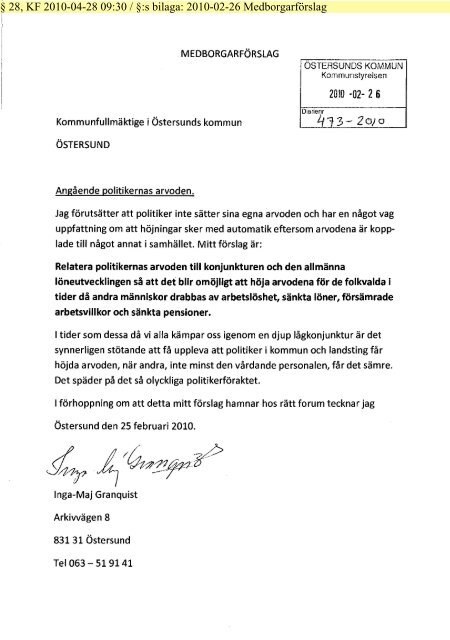 KF-kallelse20100428 - Östersunds kommun