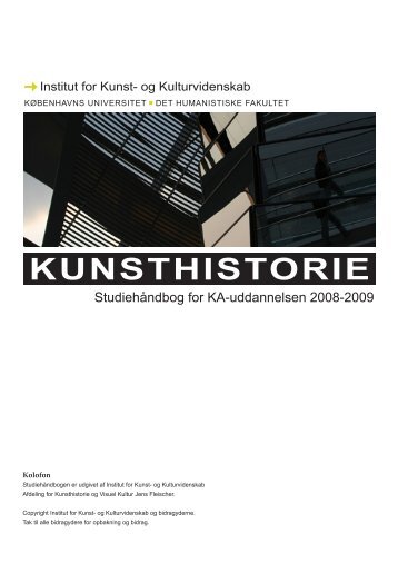 kunsthistorie - Institut for Kunst- og Kulturvidenskab - Københavns ...