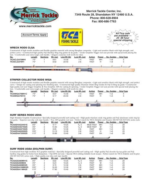 Tica rod flyer - Merrick Tackle