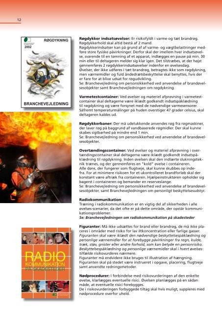 Sikkerhed og sundhed under brand- og redningsfolk - BAR transport ...