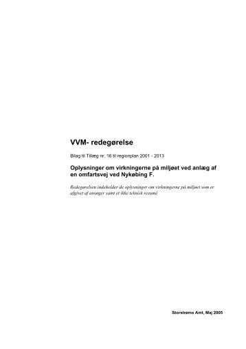 VVM-redegørelse - Vejdirektoratet