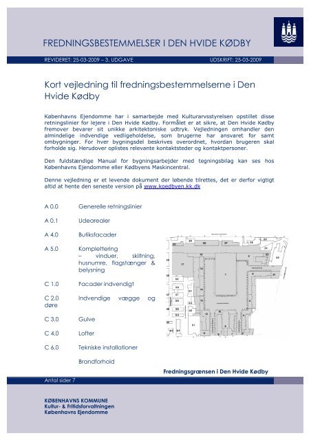 Vejledning til fredningsbestemmelser i Den Hvide Kødby - 3. udgave ...