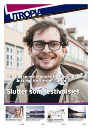 Slutter som festivalsjef - Utropia