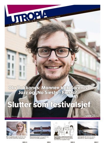 Slutter som festivalsjef - Utropia