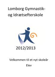 Lomborg Gymnastik- og Idrætsefterskole 2012/2013