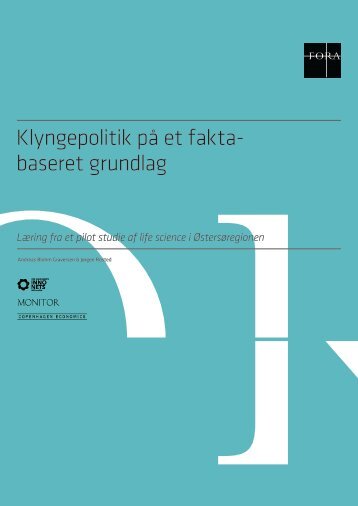 Klyngepolitik på et faktabaseret grundlag - Dansk Biotek