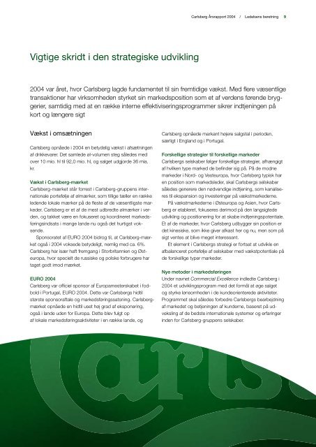 Årsrapport 2004 - Carlsberg Group