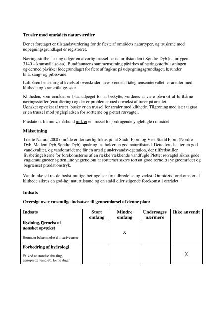 Natura 2000-handleplan - Ringkøbing-Skjern Kommune